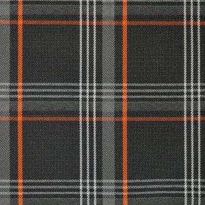 Orange GTI Tartan Seating Upholstery Fabric