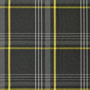 Yellow GTI Tartan Seating Upholstery Fabric